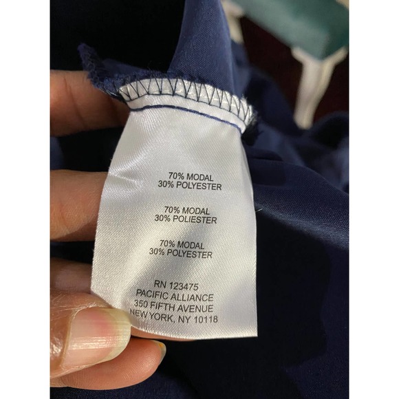 Ellen Tracy Blue Jacket Wind Breaker Zip Up Spring Fall Casual Size L - Picture 11 of 12